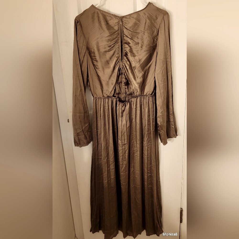 Zara Pleqded Dress NWT